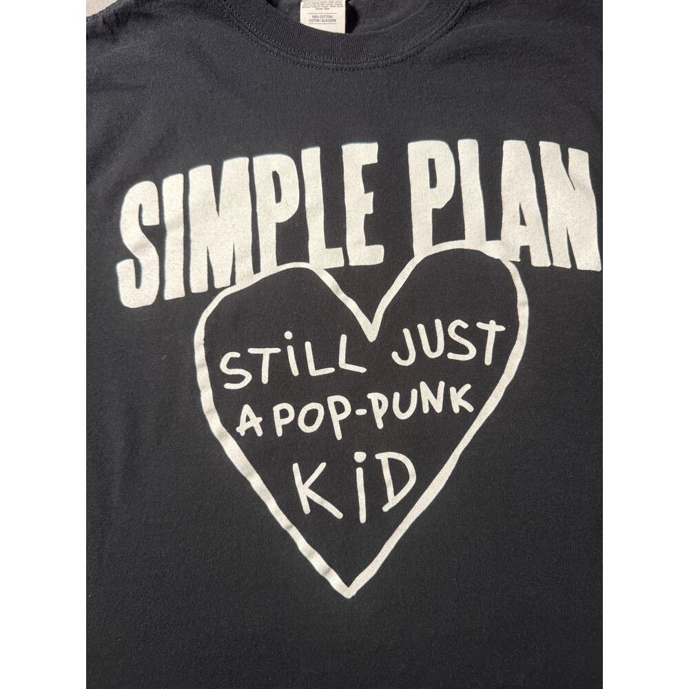 Simple Plan Still Just a Pop Punk Kid T-Shirt Y2K Size Small - Picture 2 of 6